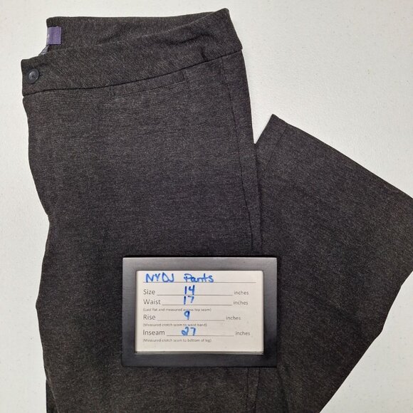NYDJ Pull On Pant Lift Tuck Technology Gray Soft Flare Womens 14 Business Casual - Picture 5 of 6
